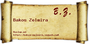 Bakos Zelmira névjegykártya